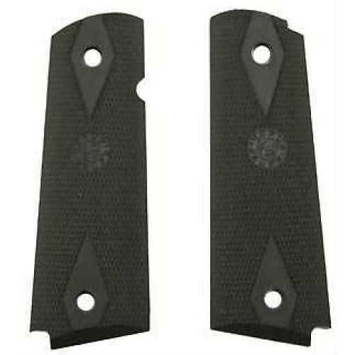 Hogue 45011 1911 Goverment Rubber Grip Panels Checkered W/Diamonds Desert Tan