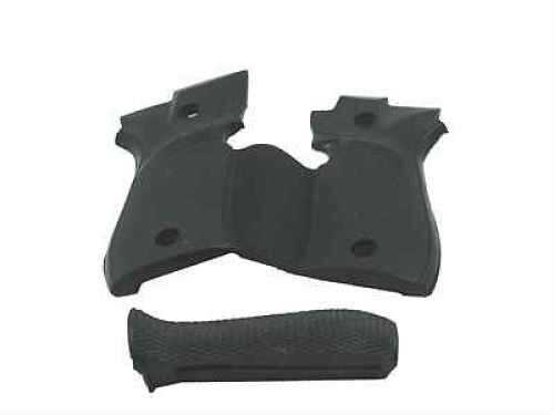 Pachmayr 02485 Signature w/Backstrap Pistol Grip Beretta 84 Black Rubber