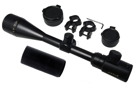 Vector Optics Rifle Scope 4-16X50 Adjustable Objective With Red Illuminated. Reticle