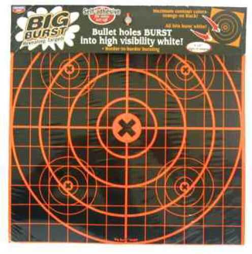 Birchwood Casey 36213 Big Burst Self-Adhesive Paper 12" Bullseye Orange/Black 3 Pack