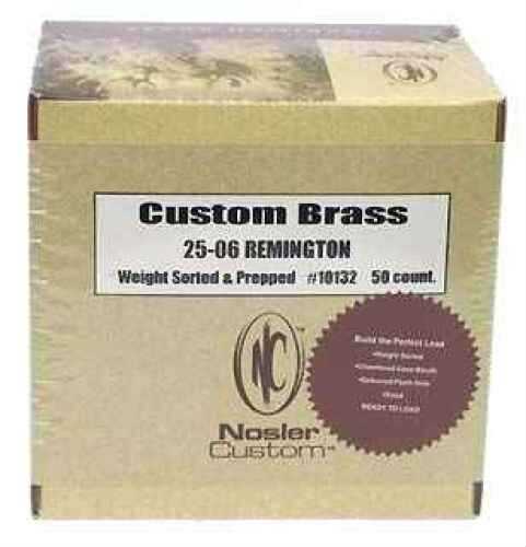 Nosler Custom Unprimed Brass For 25-06 Remington 50 Per Box Md: 10132