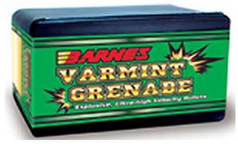 Barnes Bullets 30170 Varmint Grenade 22 Hornet .224 Flat Base Hollow Point 100 Box