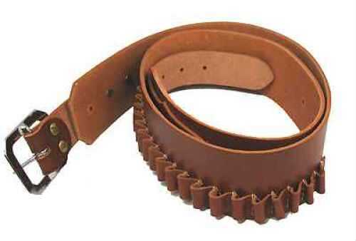 Hunter Company 3458-45 Cartridge Belt Chestnut Tan Leather 45 Cal 25 Capacity Buckle Closure