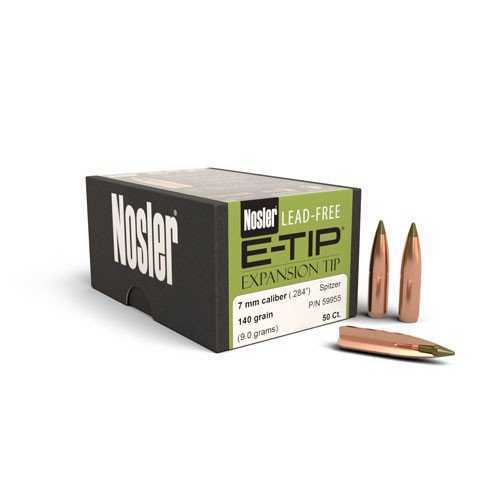 Nosler 7mm 140 Grains E-Tip, (Per 50) Md: 59955 Bullets