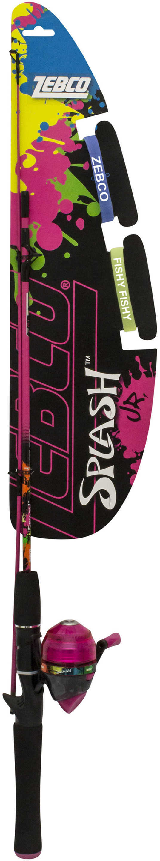 Zebco Splash Kids Junior Girl  402 SC 2PC Combo - Pink