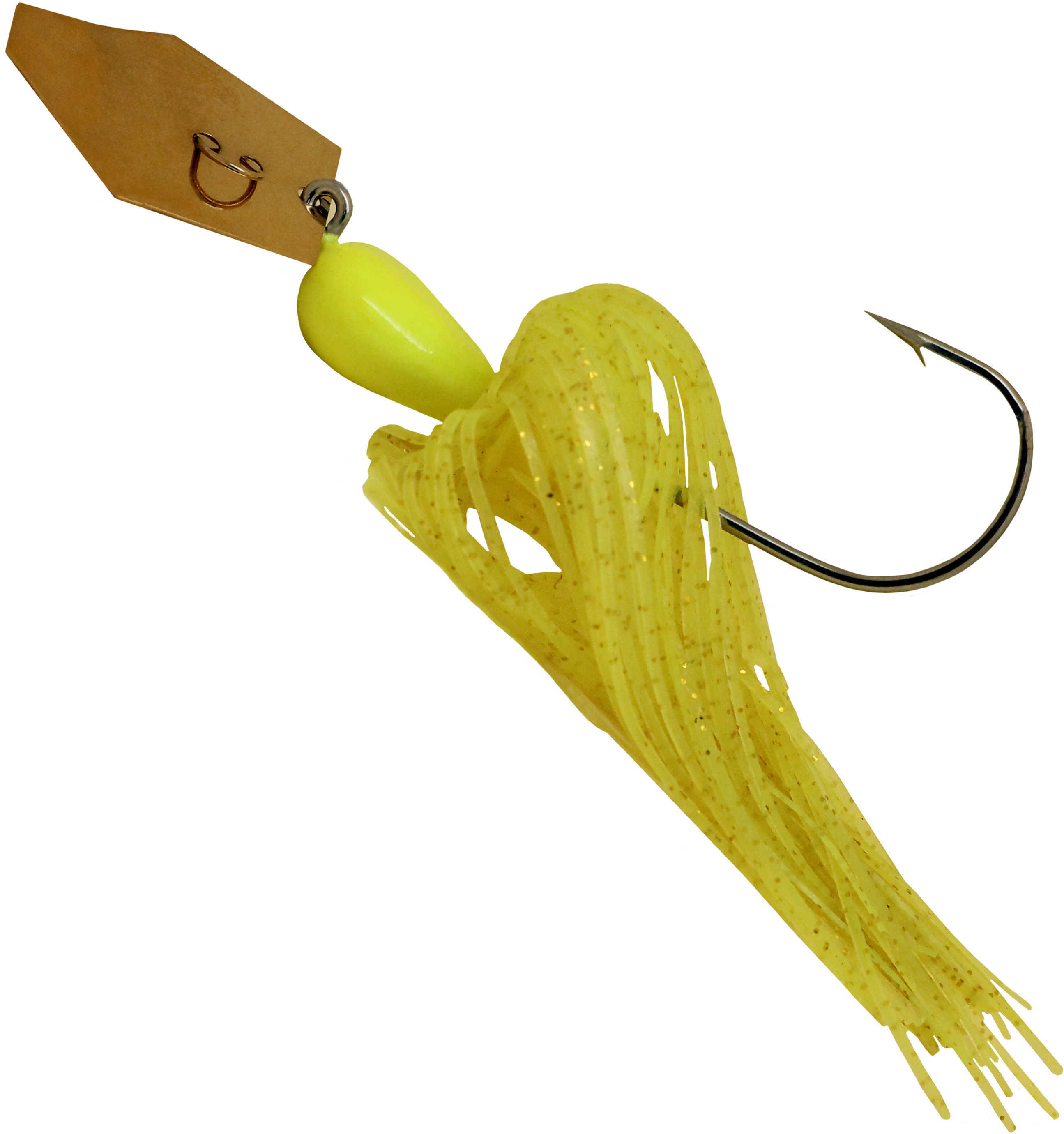 Z-Man Fishing Products Chatter Bait 3/8 Ounce 5/0 Hook Size Chartreuse Lure, Md: CB38-10