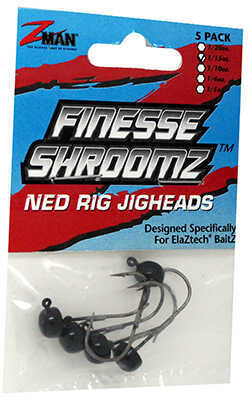 Z-Man Fishing Products Finesse Shroomz Jig Hook 1/15 Ounce, Black Md: FJH115-02PK5
