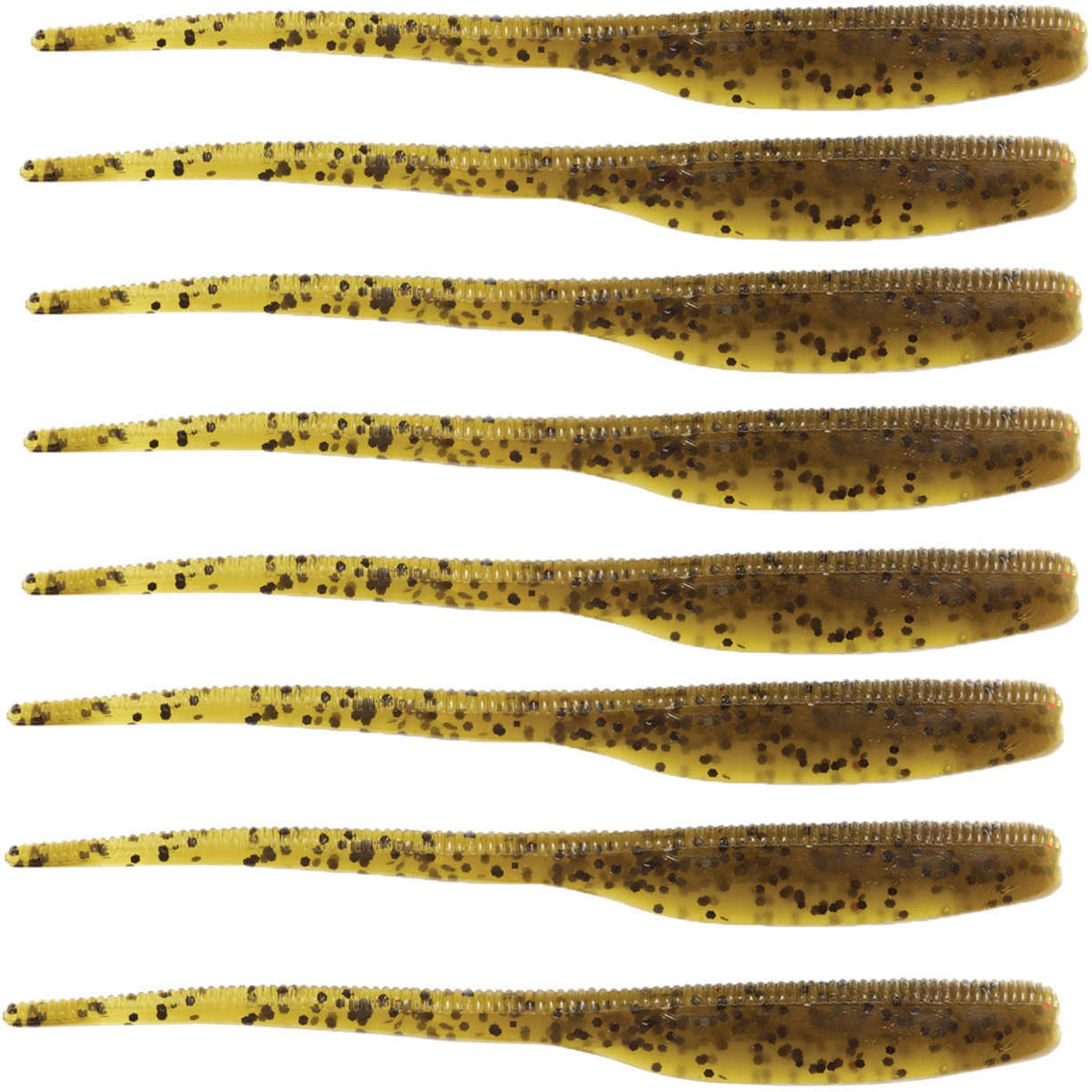 Z-Man Fishing Finesse Shadz 4 Inch Baits, 8-Pack, Green Pumpkin Md: FSHADZ4-46PK8
