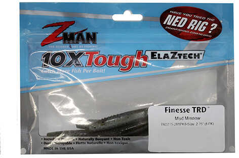 Z-Man Fishing Products Finesse TRD 2.75" Mud Minnow Soft Bait, 8-Pack Md: TRD275-281PK8