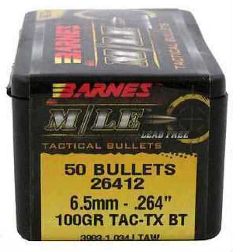 Barnes 26412 Tactical .264 100 Grains 50 Per Box