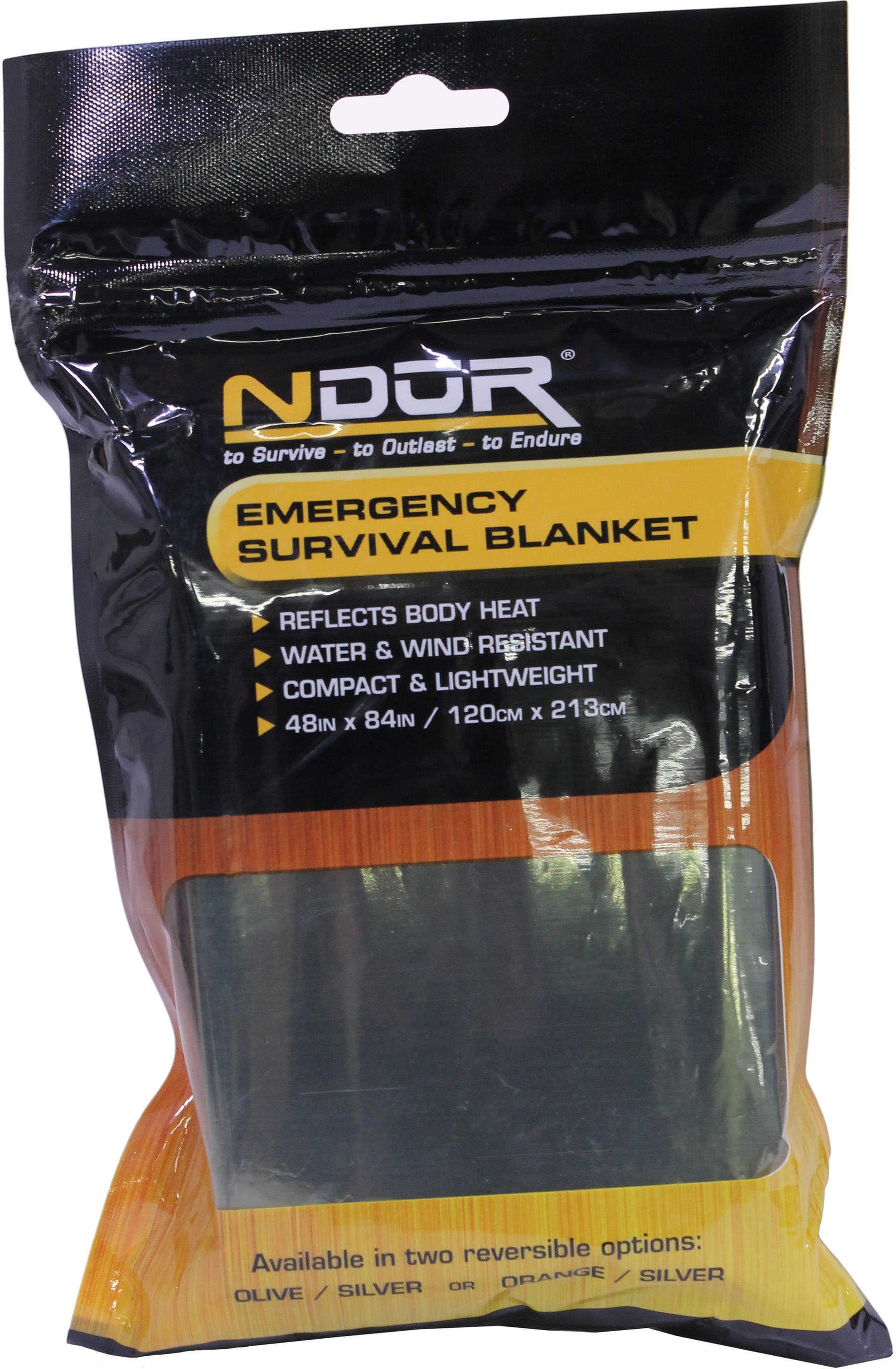 Ndur Emergency Survival Blanket Olive /silver