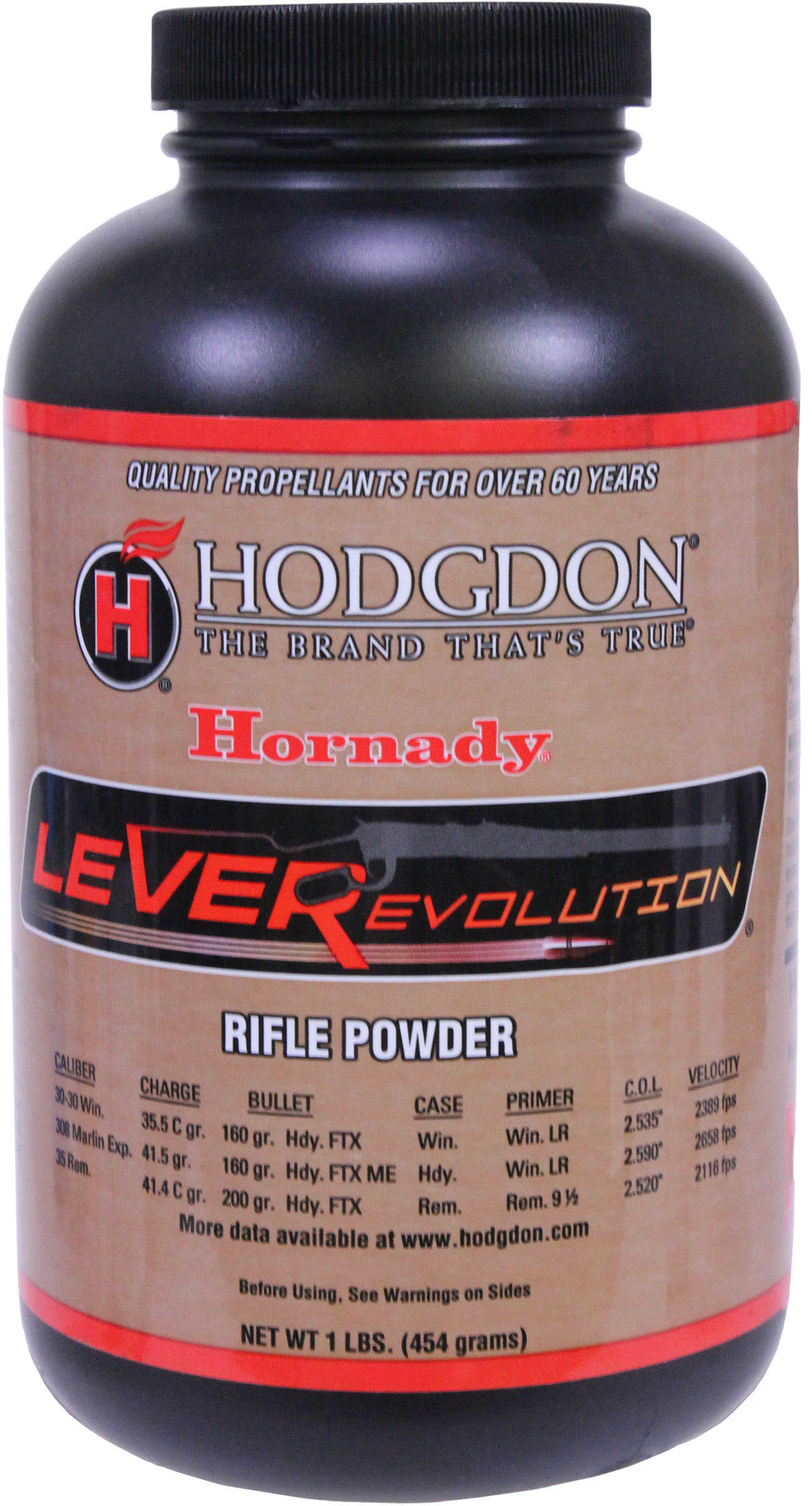 Hodgdon Powder Leverevolution 1Lb Reloading