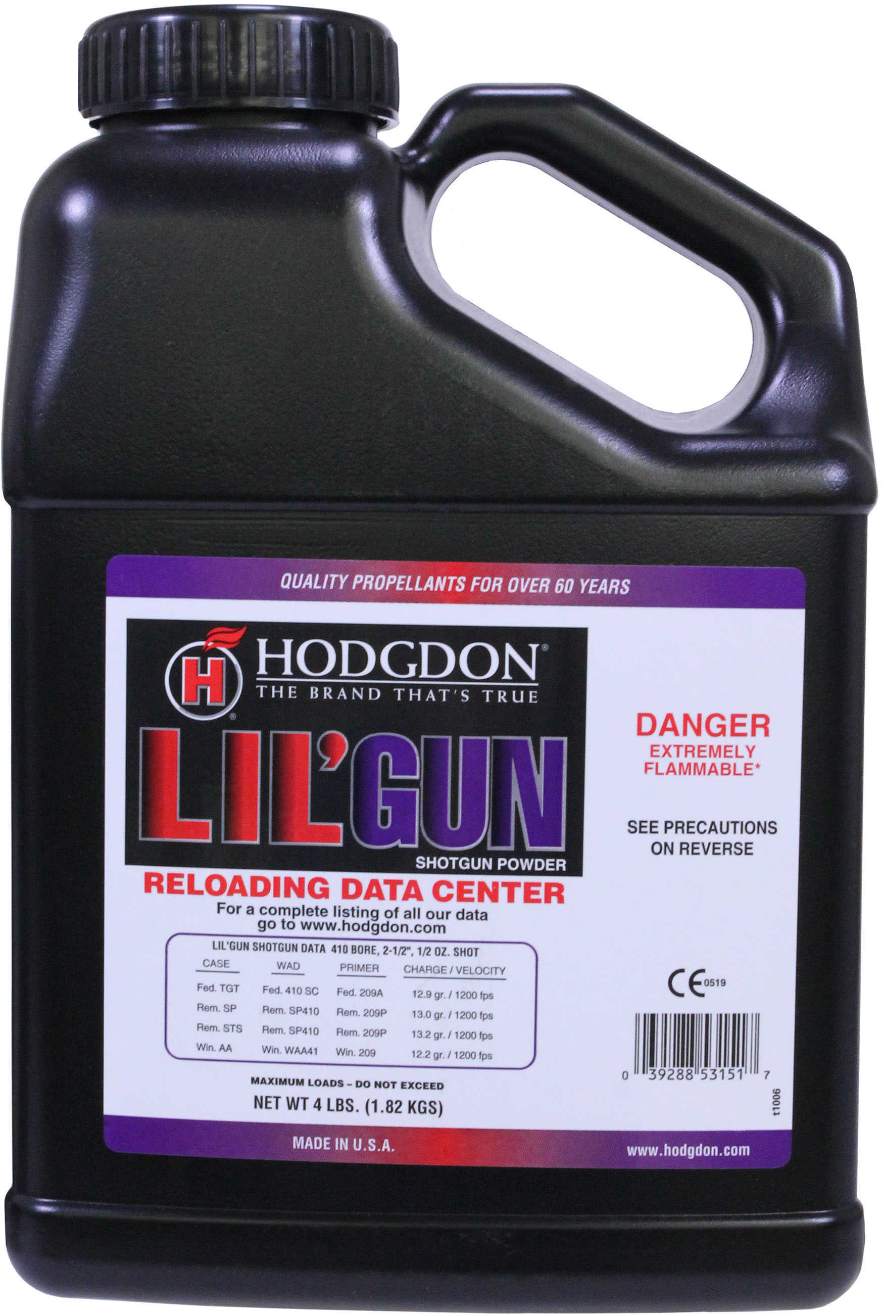 Hodgdon Li'l Gun Smokeless Powder 4 Lb