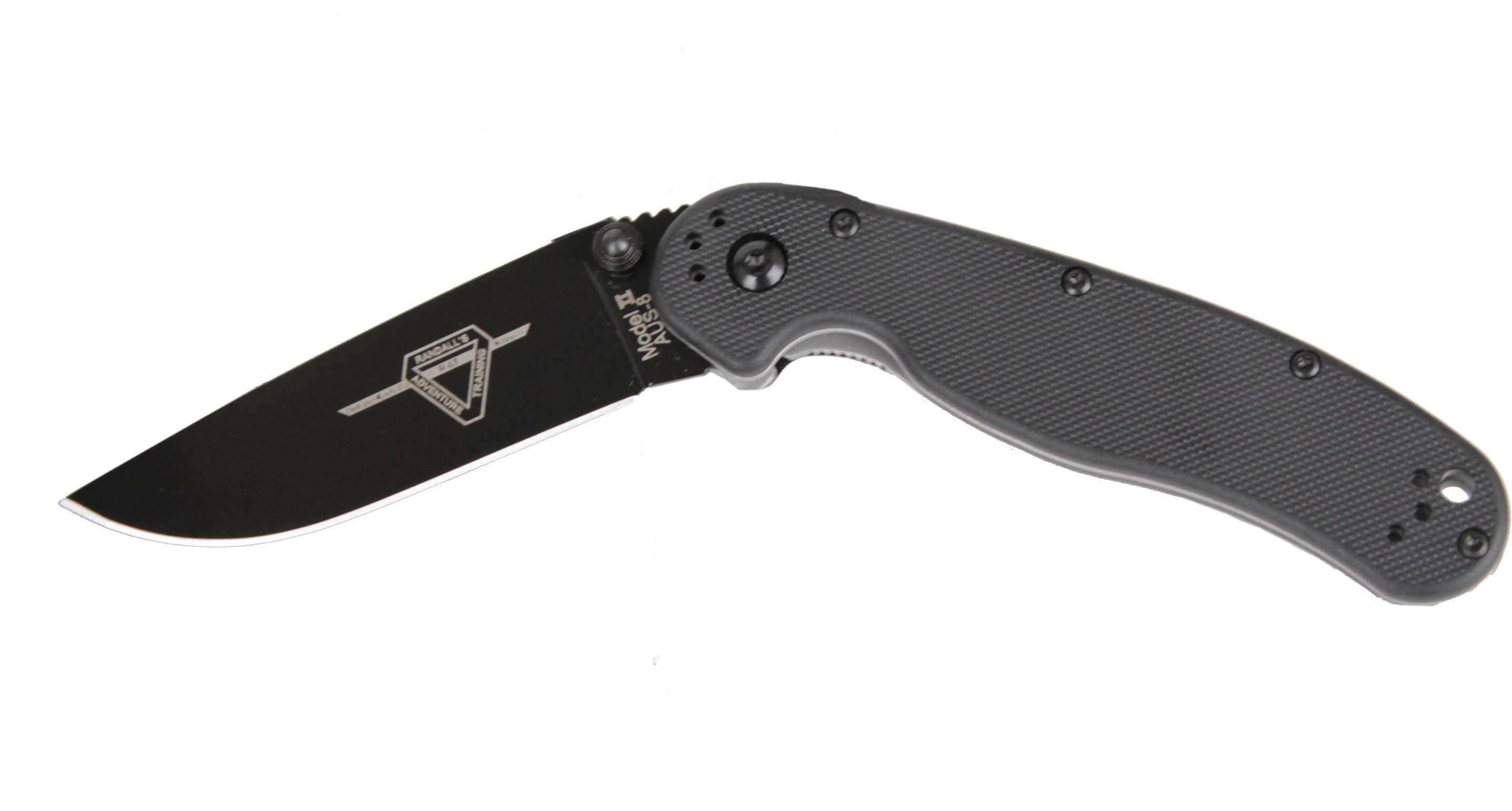 OKC RAT II BP-Black Handle Black 7in Blade Folding Knife