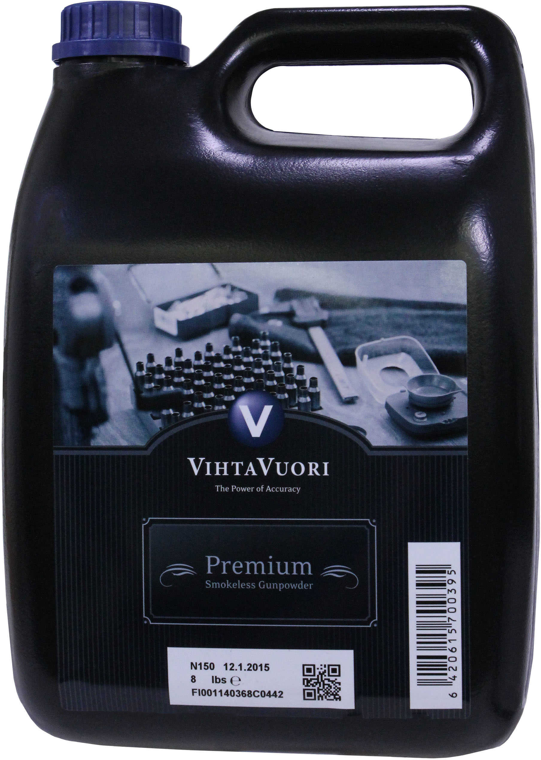 VihtaVuori N150 Smokeless Rifle Powder 8 Lb