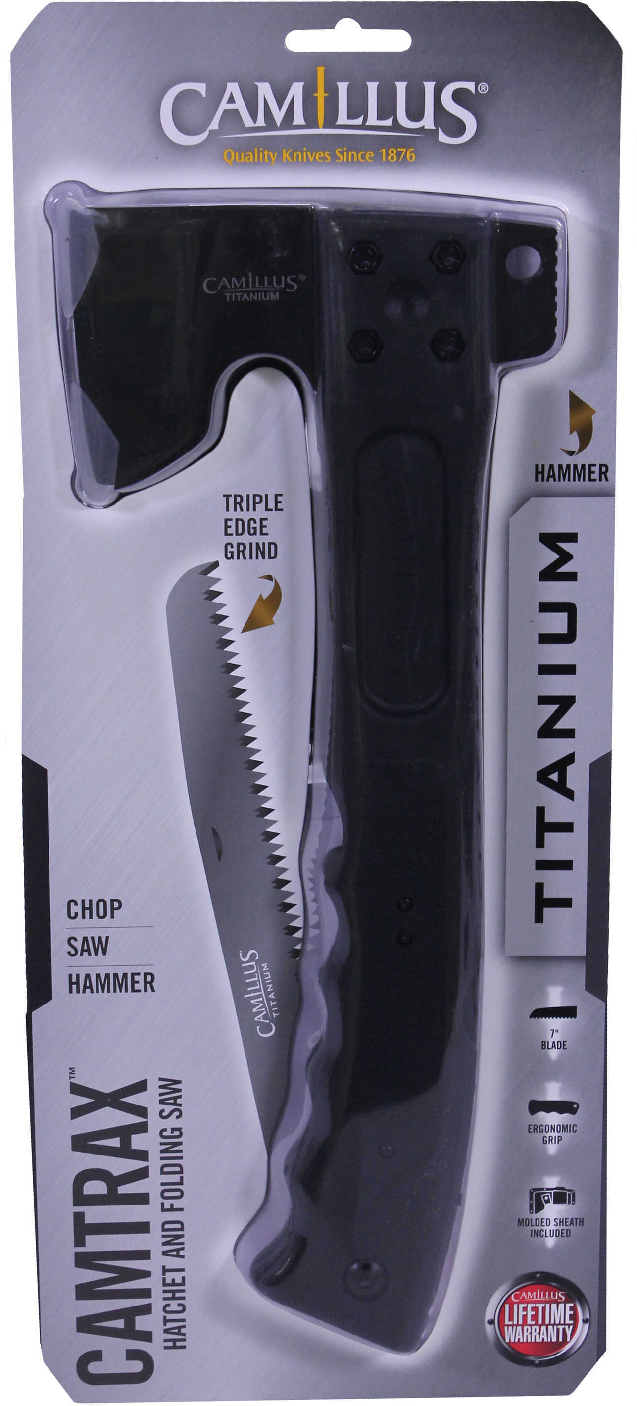 CAMILLUS CAMTRAX 3-In-1 Hatchet 7" LOCKBACK FOLDNG Saw