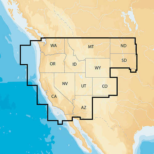 Navionics Regions-West MSD/NAV+WE