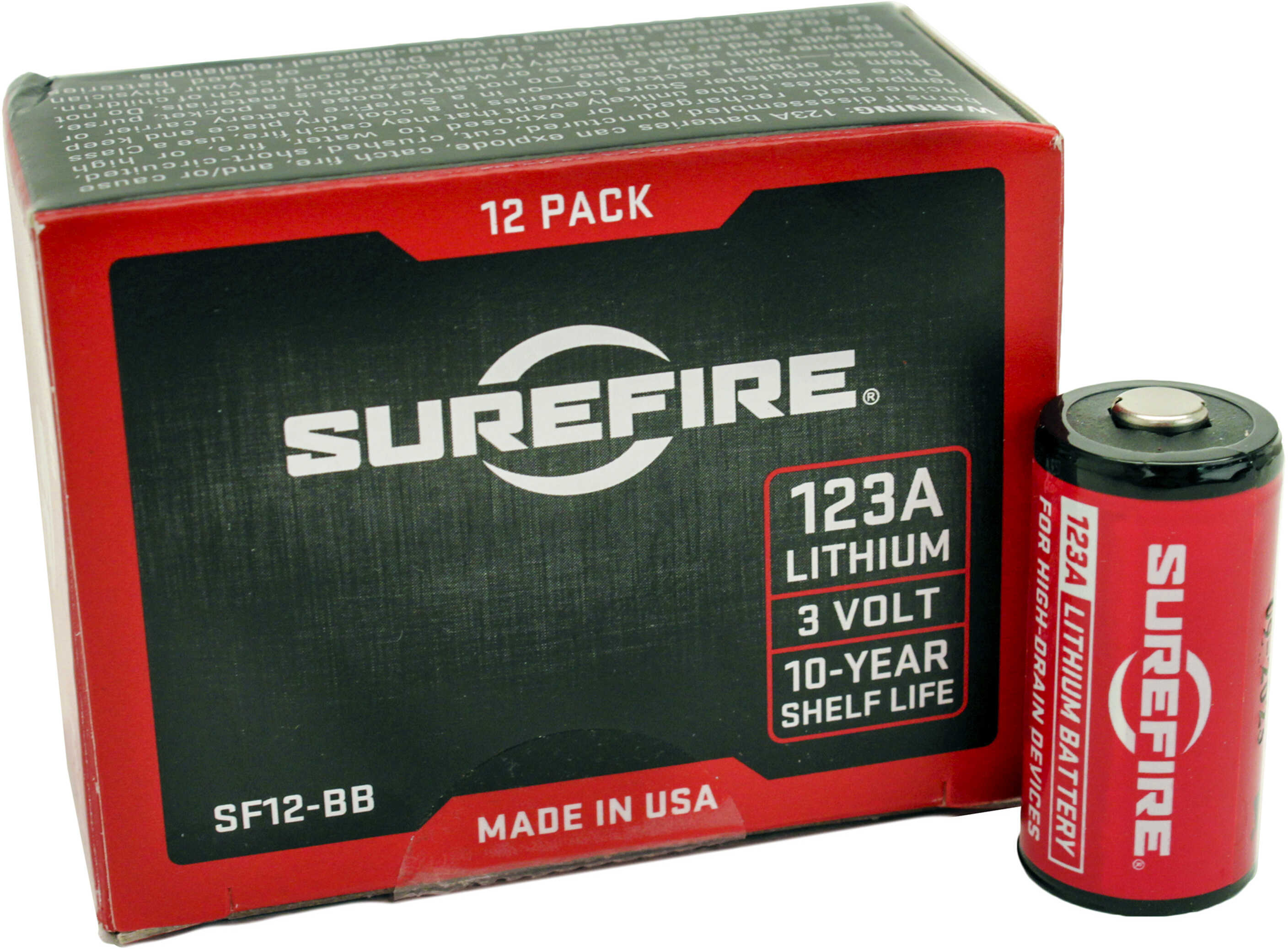 Surefire Batteries 123A Lithium Pack Of 12