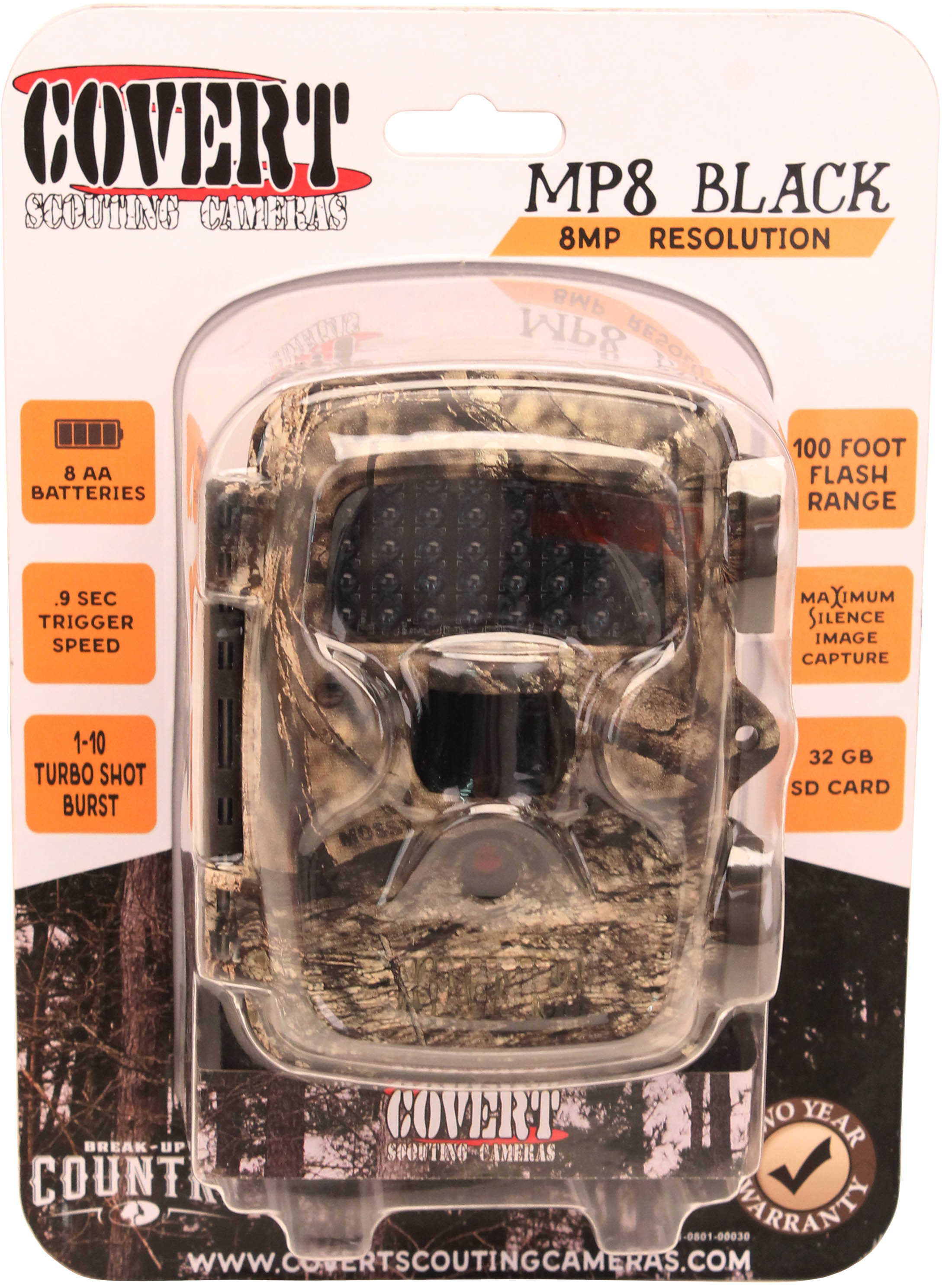 Dlc Covert Game Camera Mp8 Black Ir Mobuc Model: 5212