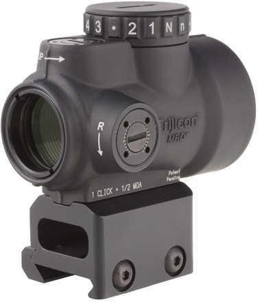 Trijicon 2200005 MRO 1x 25mm 2 MOA Illuminated Red Dot CR2032 Lithium Black Hardcoat Anodized