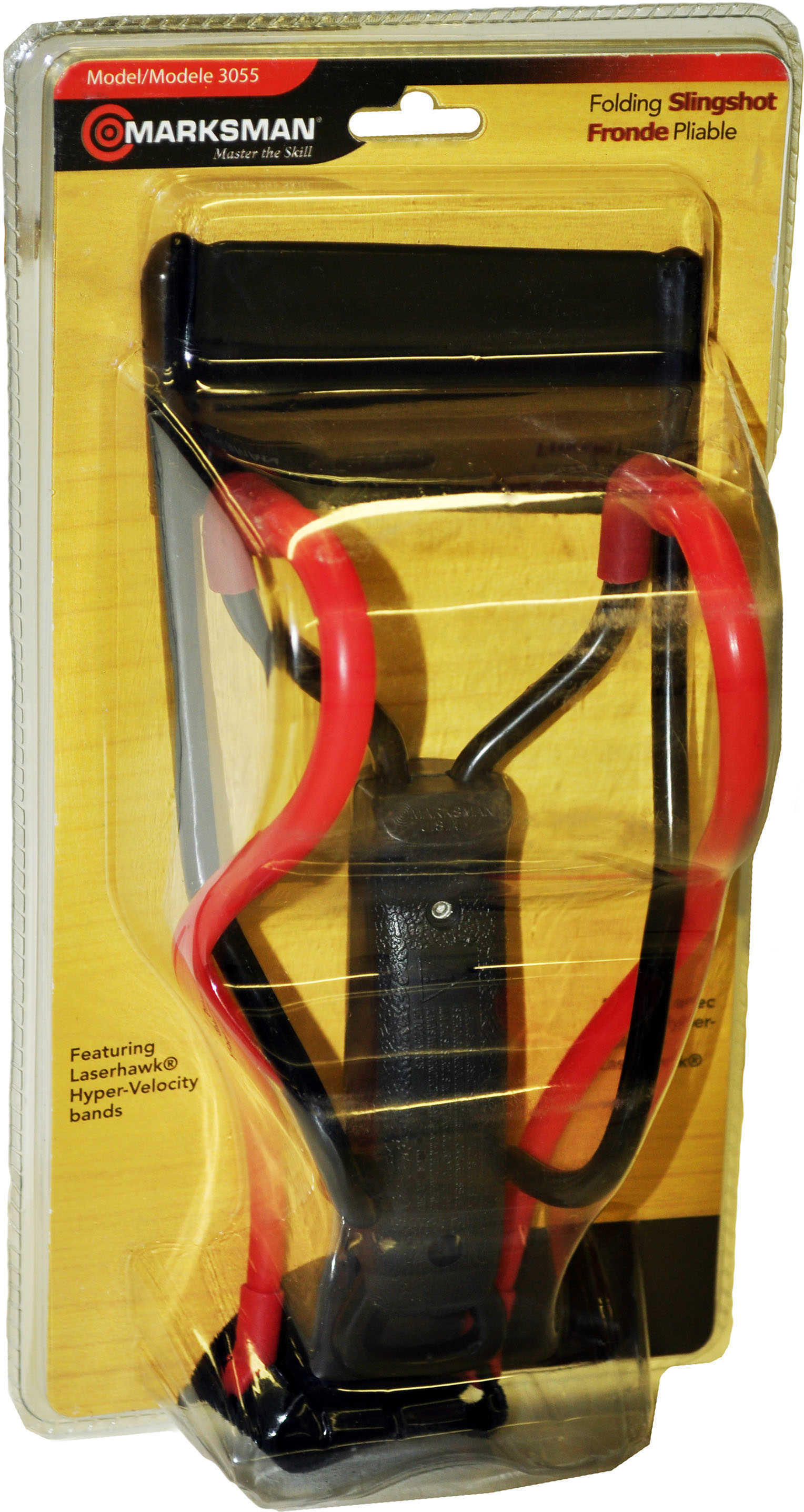 Marksman 3055 Laserhawk II Talon Grip Slingshot Black/Red