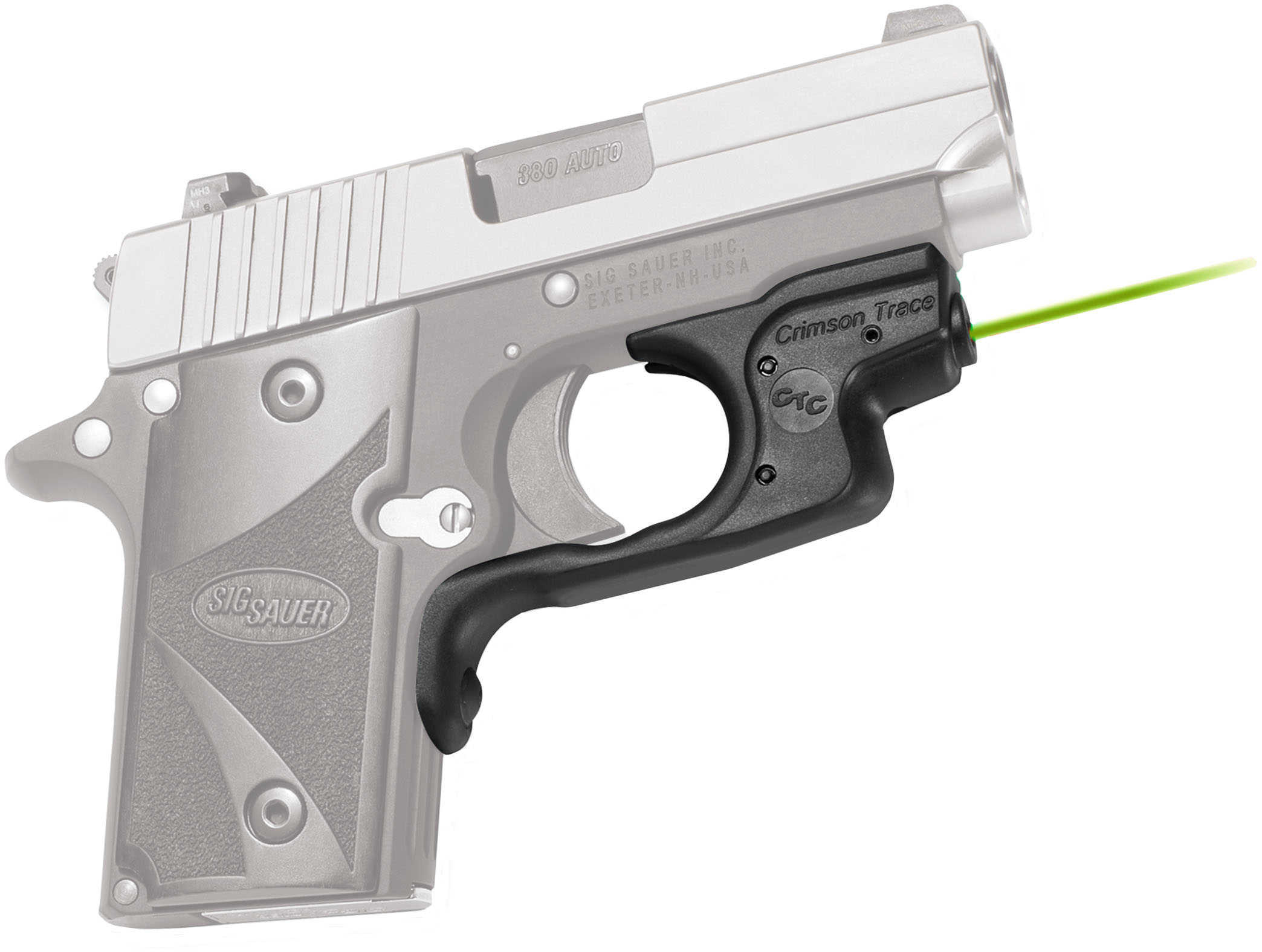 Crimson Trace Lg492g Laserguard Sig Sauer P238 And P938 Green Trigger Guard