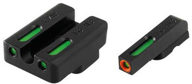 Truglo TG13CZ1PC Brite-Site TFX Pro Day/Night Sights CZ 75 Tritium/Fiber Optic Green w/Orange Outline Front U-Notch