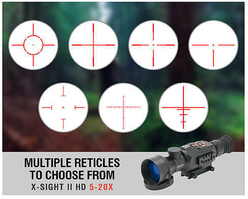 ATN DGWSXS520Z X-Sight II Scope Smart HD Optics Gen 5-20x 85mm 240 ft @ 1000 yds FOV