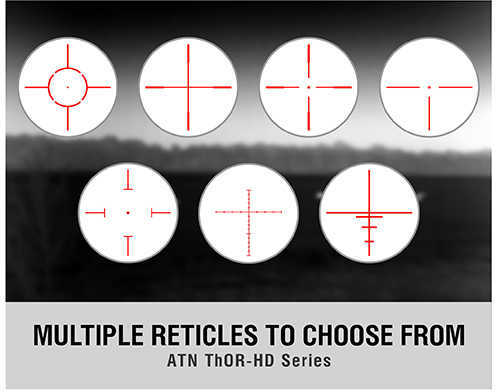 ATN THOR HD 384 Smart Thermal Riflescope w/1080p Video, WiFi, GPS, Image Stabilization, Range Finder