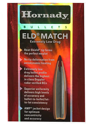 Hornady 26333 ELD Match 6.5mm .264 147 Grain 100 Box