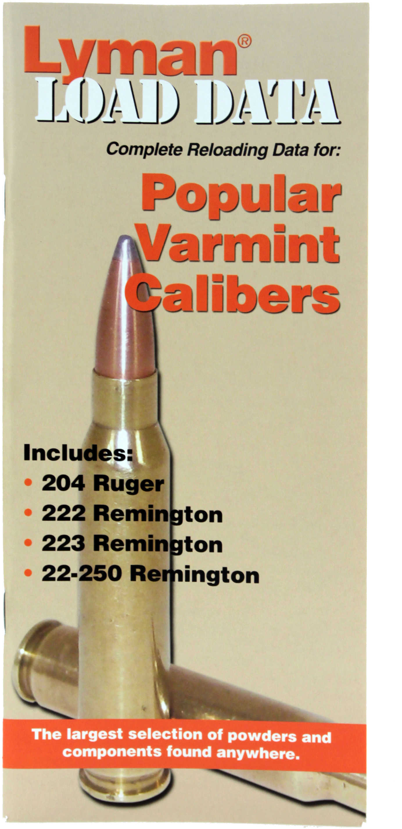 Lyman Load Data Book .20Cal-.22 Caliber 72 PAGES