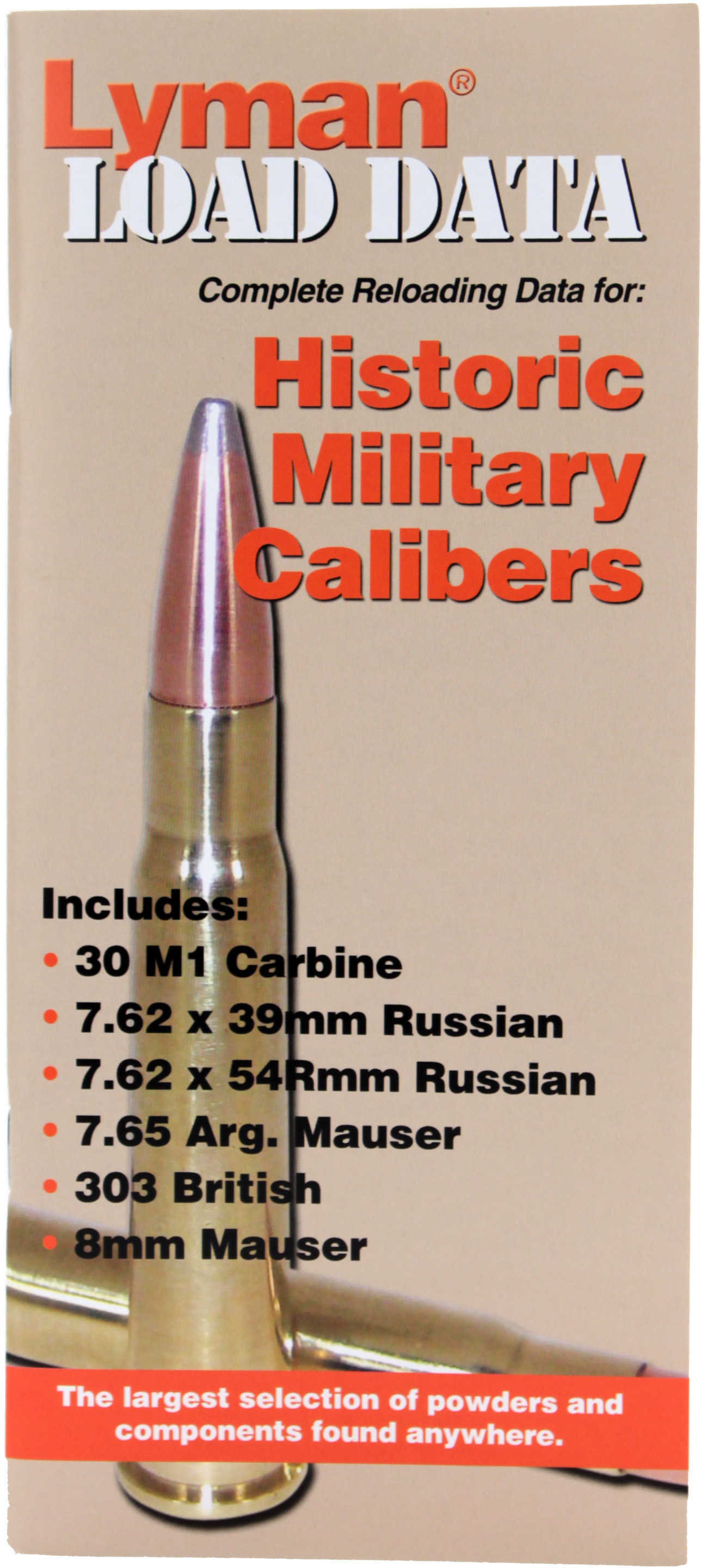 Lyman Load Data Book Old Military Calibers 72 PAGES
