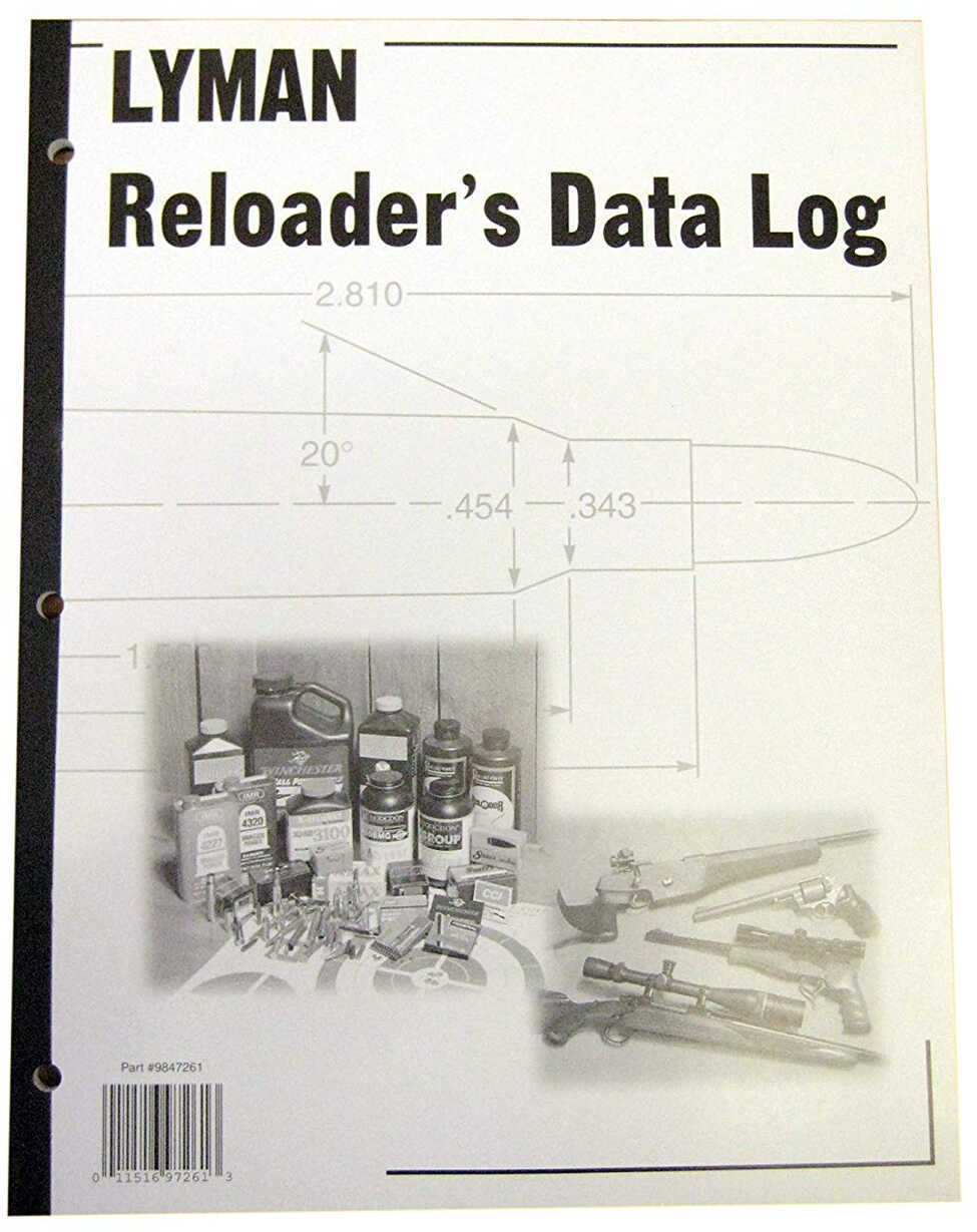 Lyman Reloaders Data Log