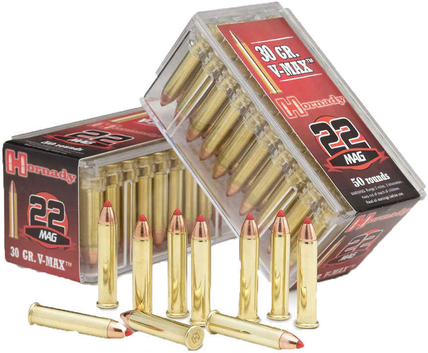 Hornady .22 WMR 30 Gr VMAX 2200 Fps 50/Box