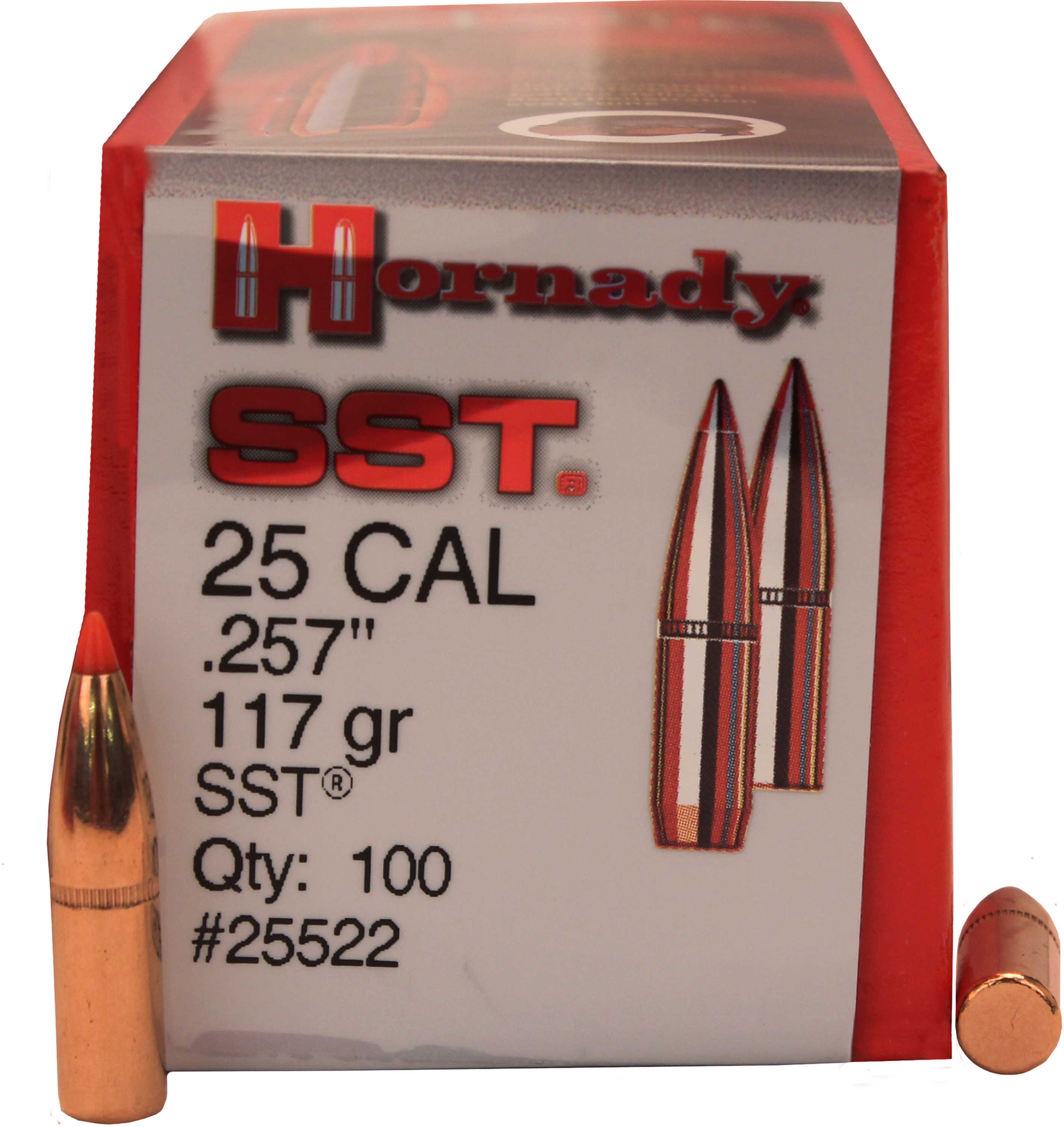Hornady SST Bullets .25 Cal .257" 117 Gr SST 100/ct