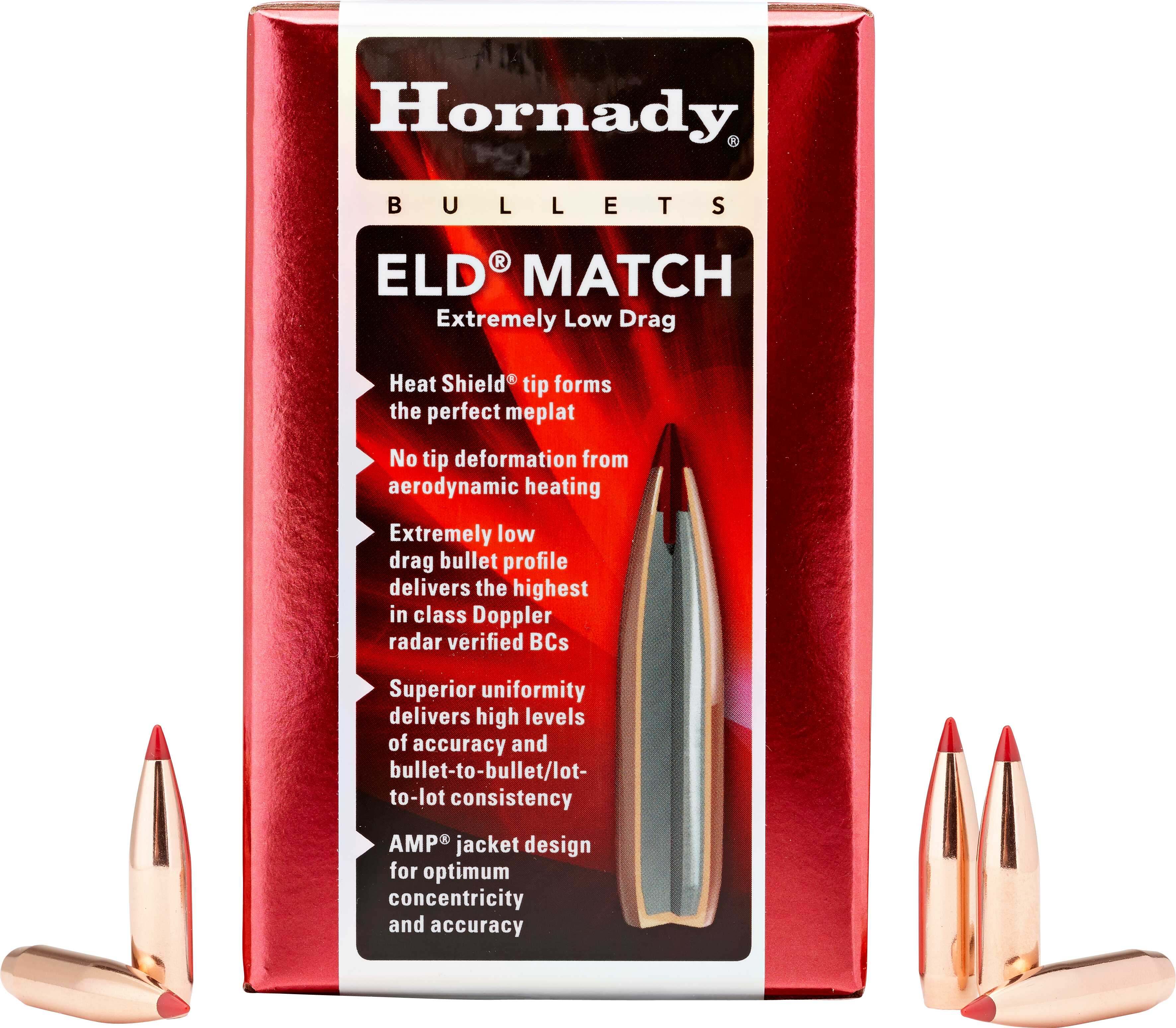 Hornady 7mm 180 Grain ELD Match Component Bullets, 100 Per Box Md: 28503