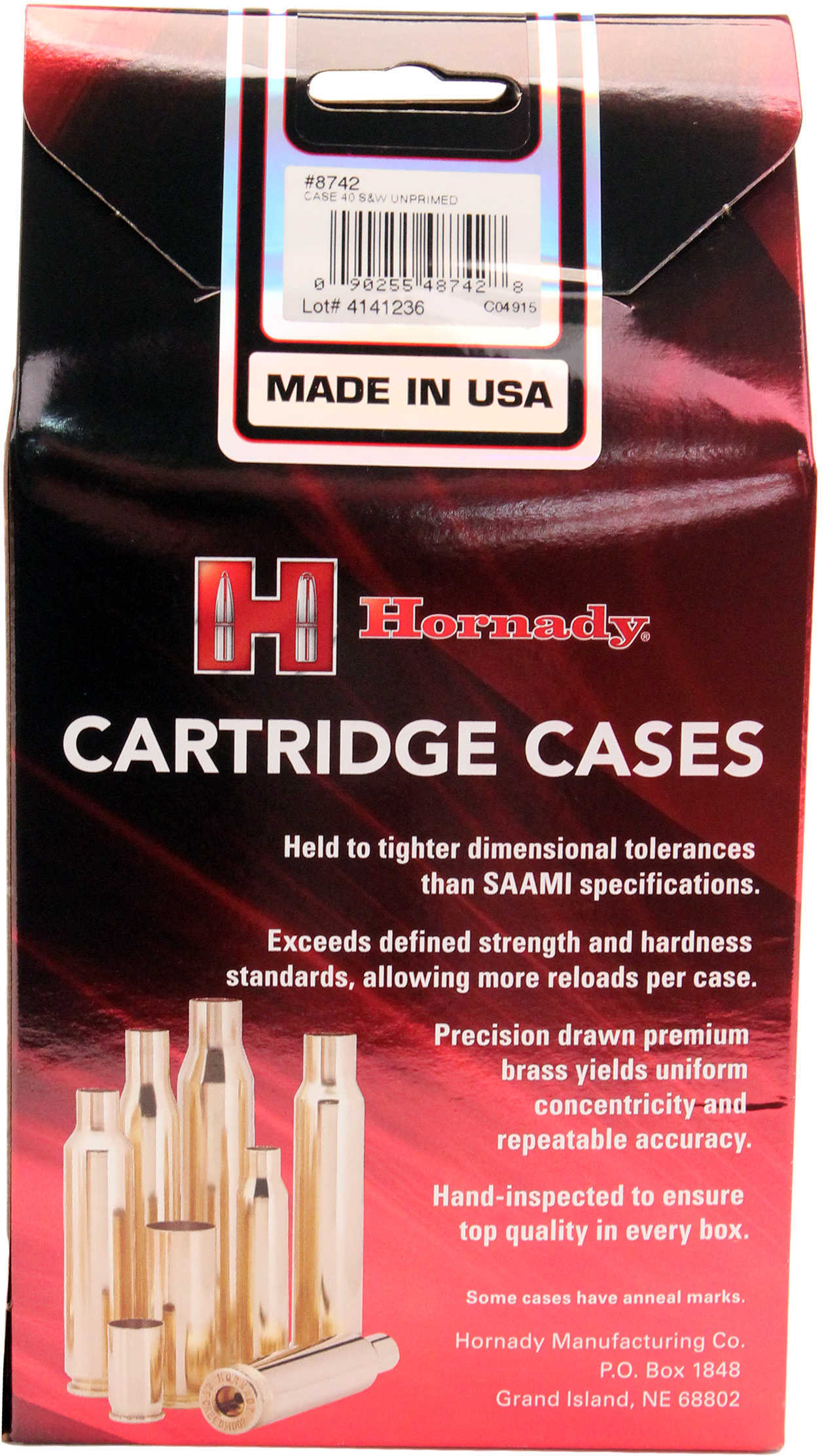 Hornady Unprimed Cases .40 S&W 200-Pack