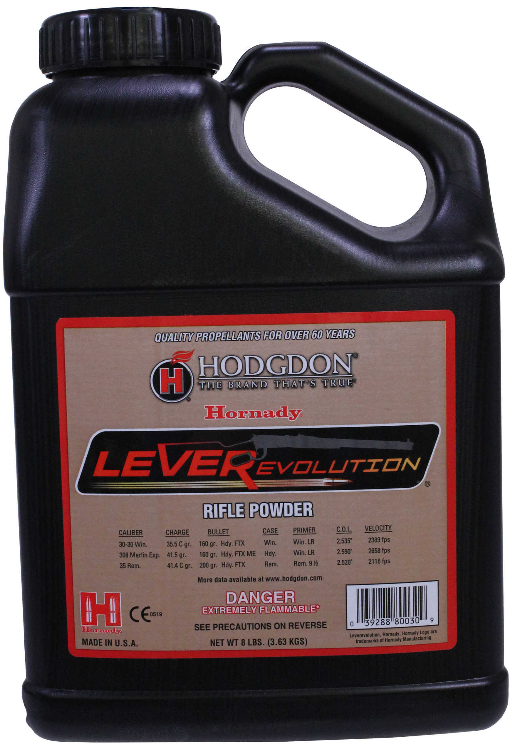 Hodgdon LEVERevolution Smokeless Powder 8 Lbs