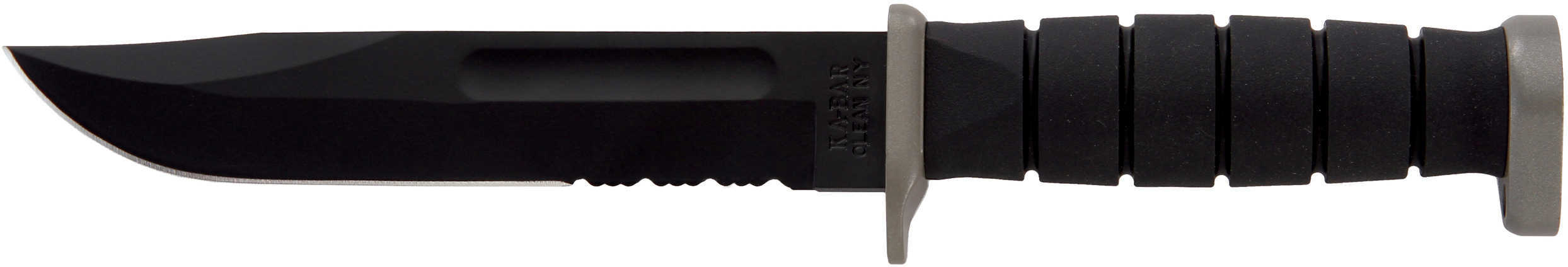 KA-BAR D2 Extreme Knife 7" SERR W/Plastic Sheath