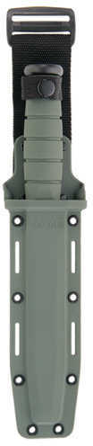 KA-BAR Fighting/Utility Knife 7" W/Plastic Sheath F-Green