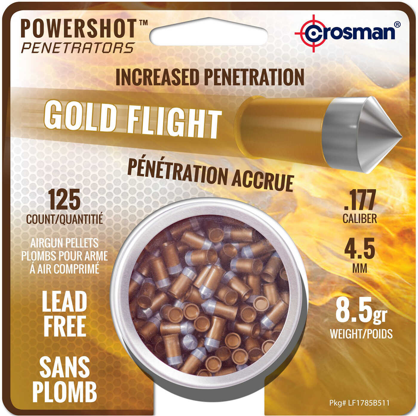 CROSMAN Pellets .177 Lead Free 8.5 Grain 125 Count
