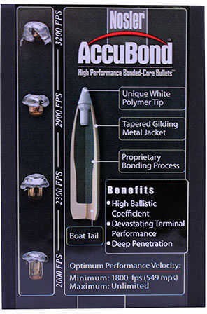NOSLER AccuBond 30 Cal 50 Count 165 Grain 55602