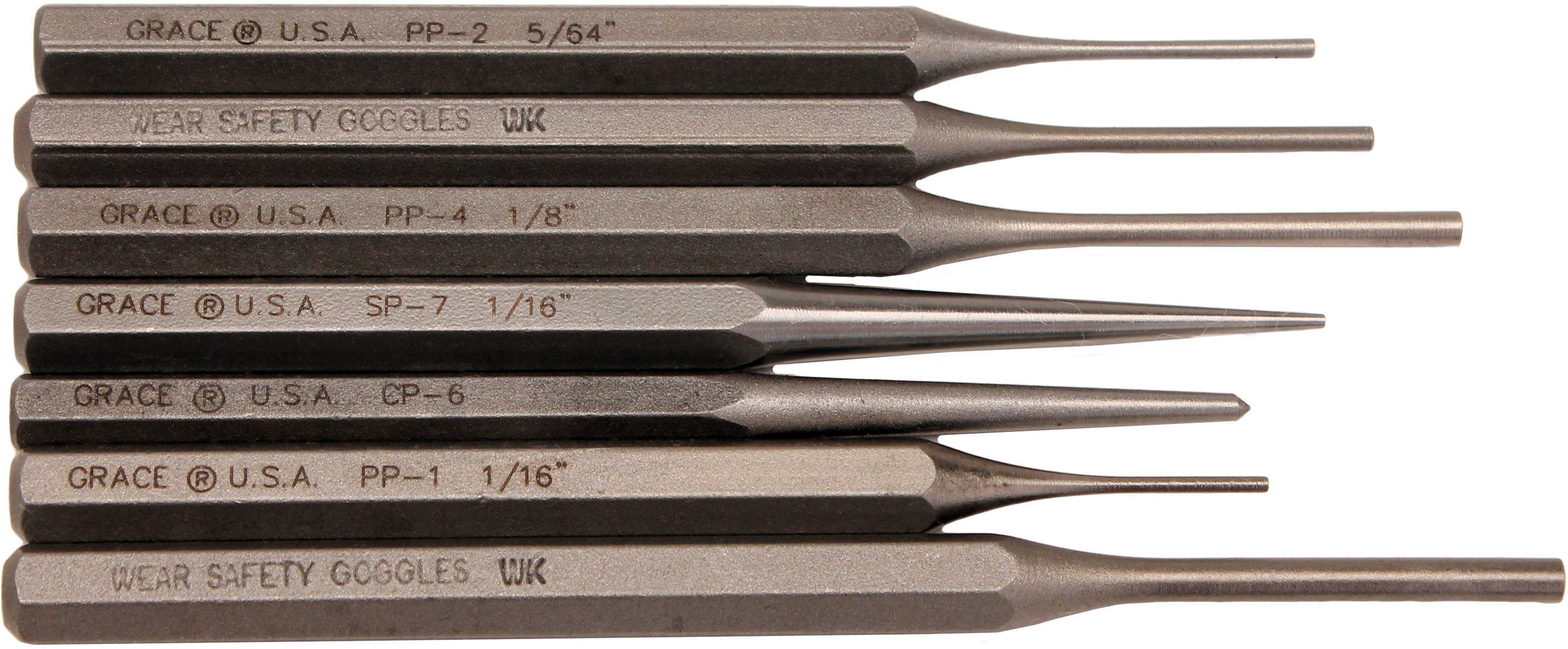 Grace USA Punch Set Of 7 Steel