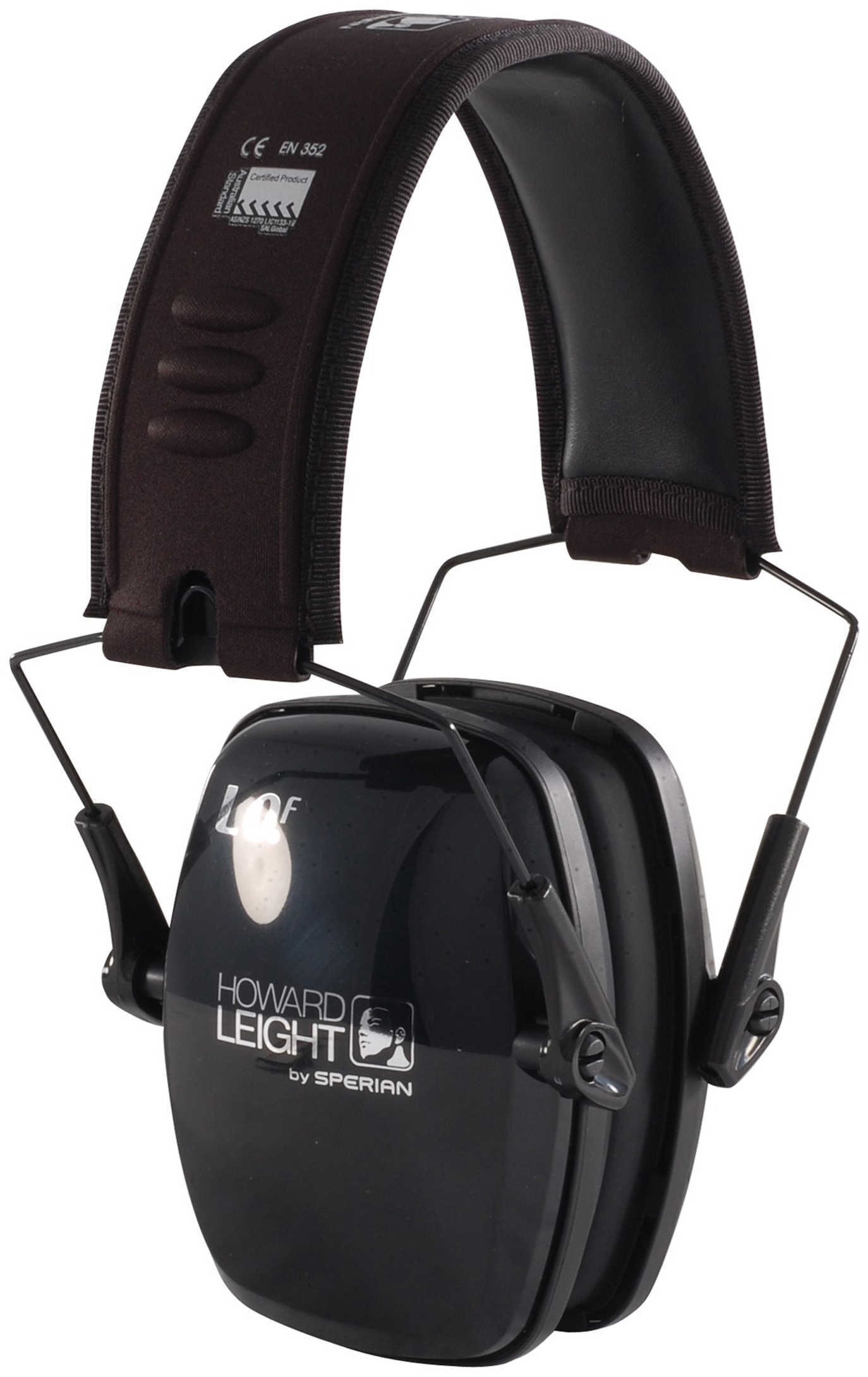 Howard LEIGHT LEIGHTNING Folding Ear Muff Black NRR23