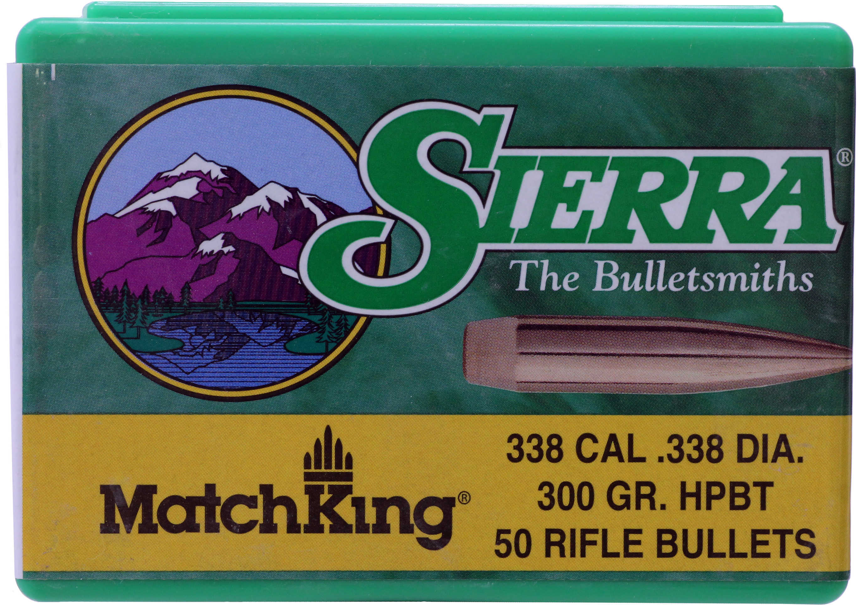 Sierra Matchking Long Range Specialty Bullets .338 Cal .338" 300 Gr HPBT 50/ct