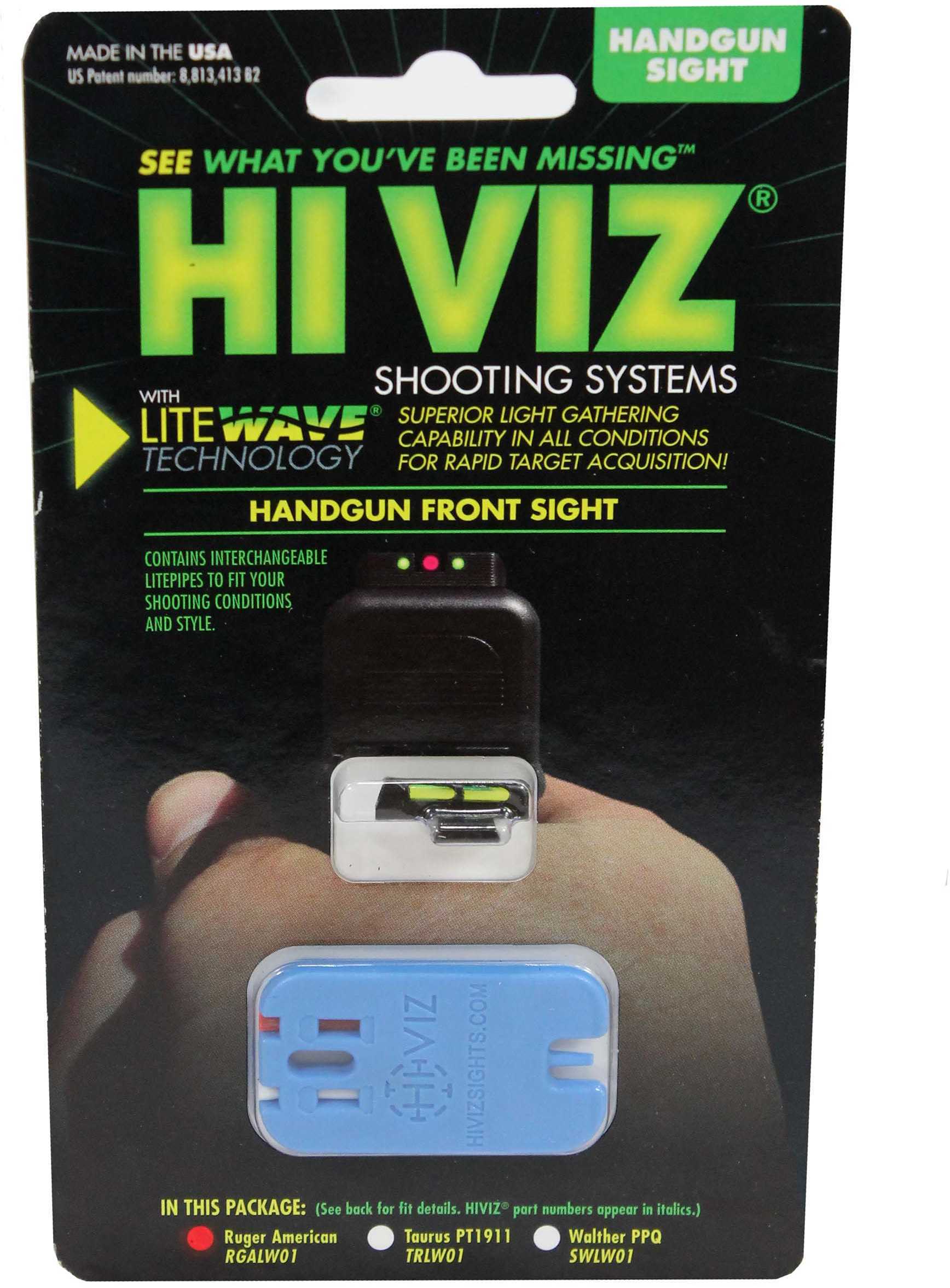 HIVIZ RGALW01 Rug Amer FRT Sight GRW