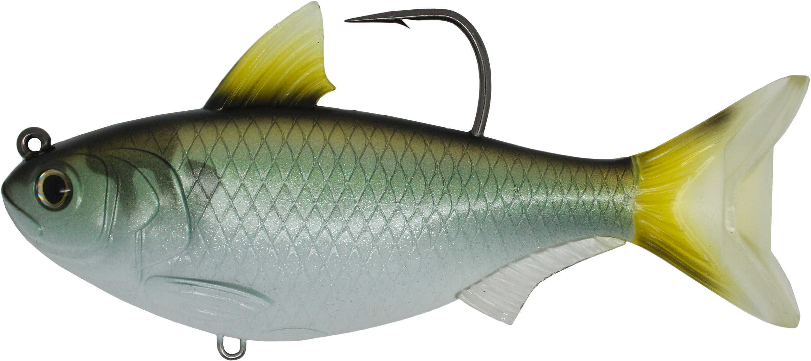 LT GIZZ SHAD SWIMBAIT 4.5" GRN/BRNZ