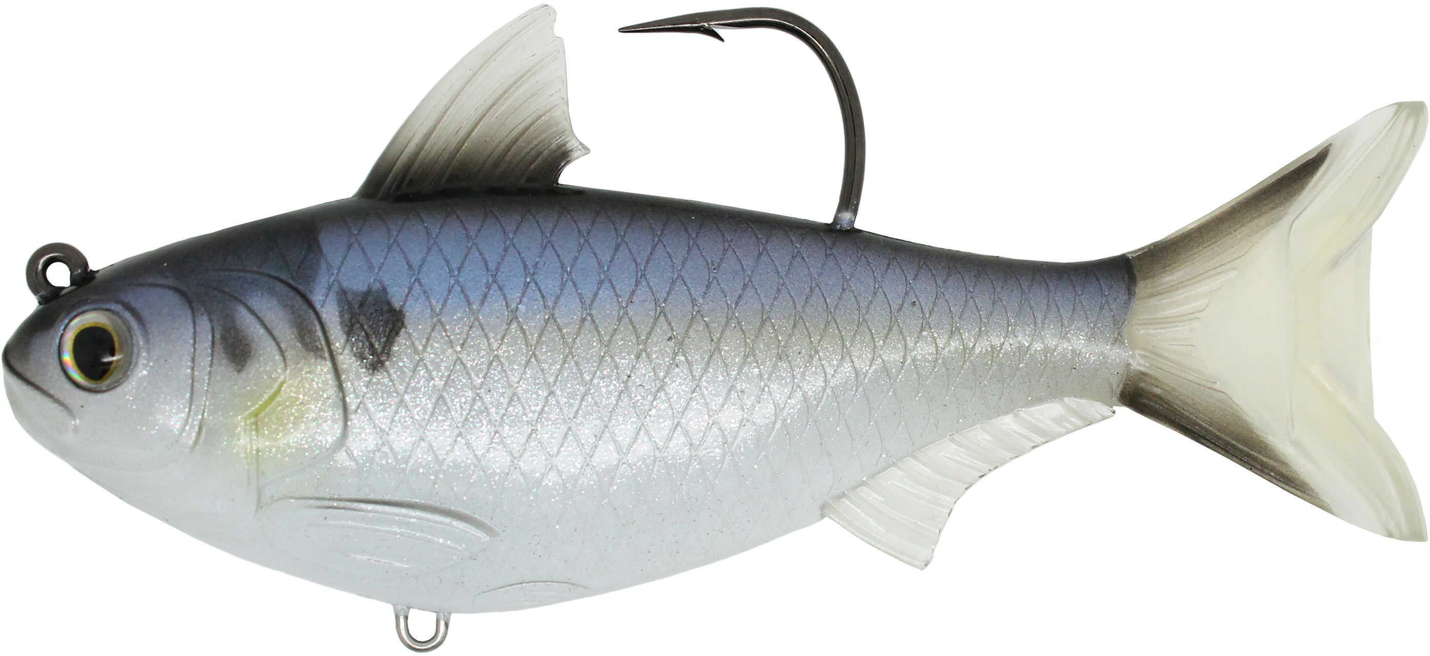 LT GIZZ. SHAD SWIMBAIT 5" VIO/BLK