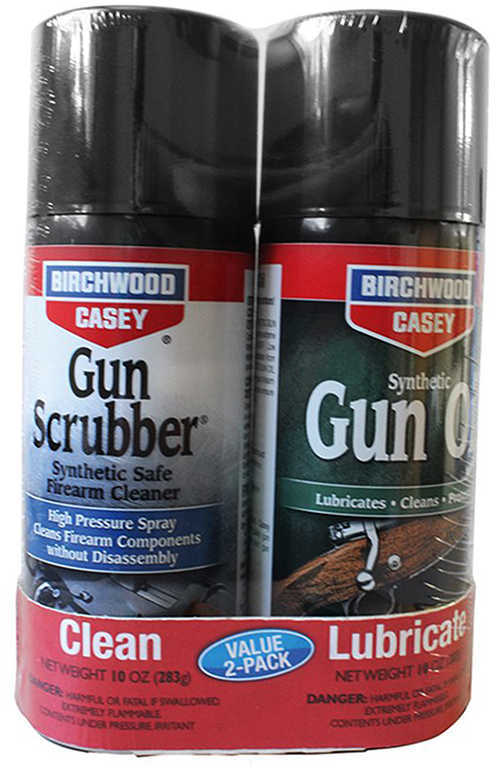 Birchwood Casey 33302 Gun Scrubber Gun Oil Combo Synthetic