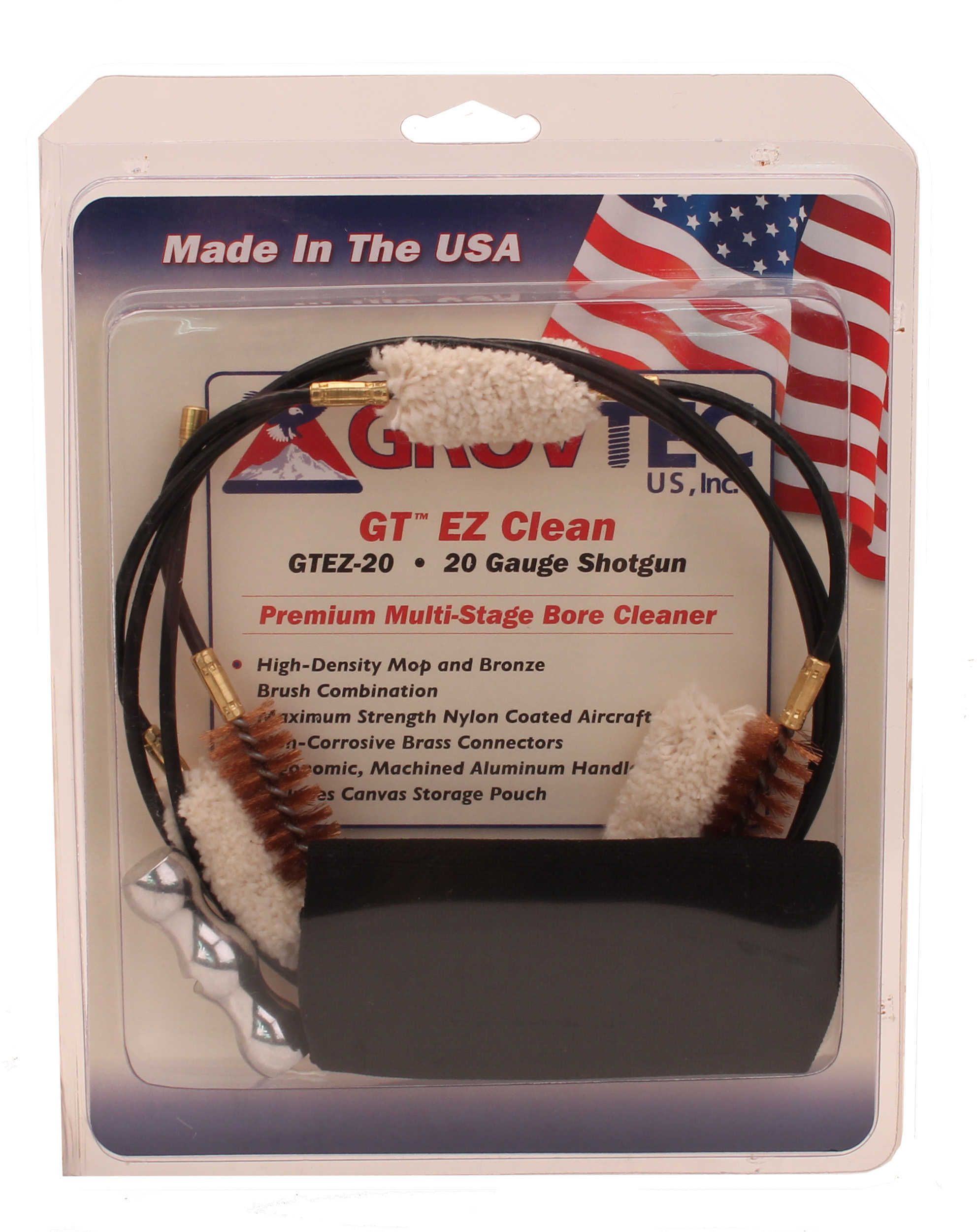 Grovtec US Inc GTEZ20 EZ Clean Multi-Stage 20 Ga Barrel Cleaning Kit 1